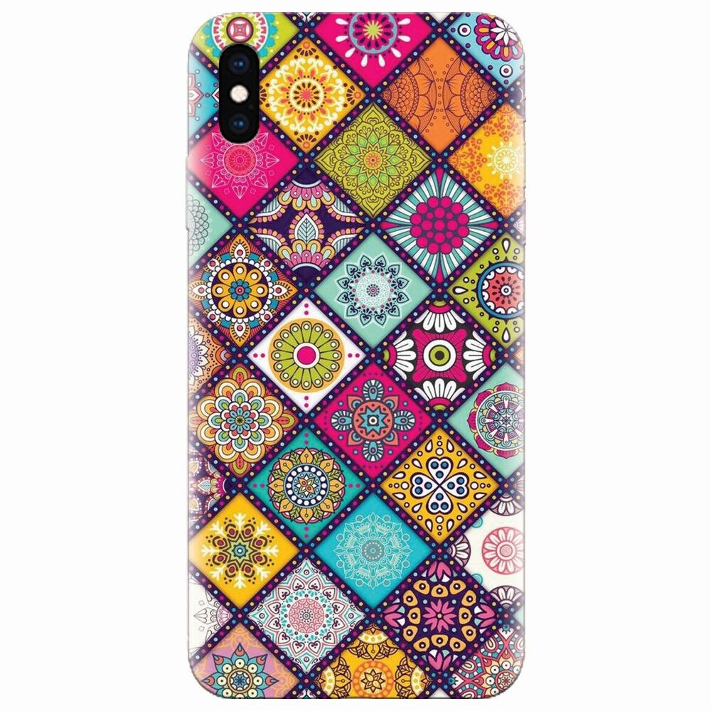 Husa silicon pentru Apple Iphone XS Max, Mandala Pattern