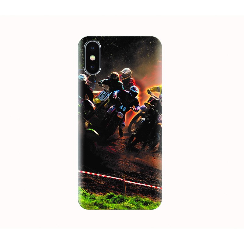 Husa silicon IPHONE X - moto freestyle