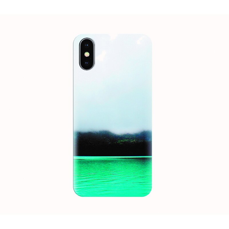 Husa silicon IPHONE X - misty lake