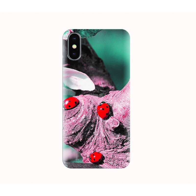 Husa silicon IPHONE X - ladybug