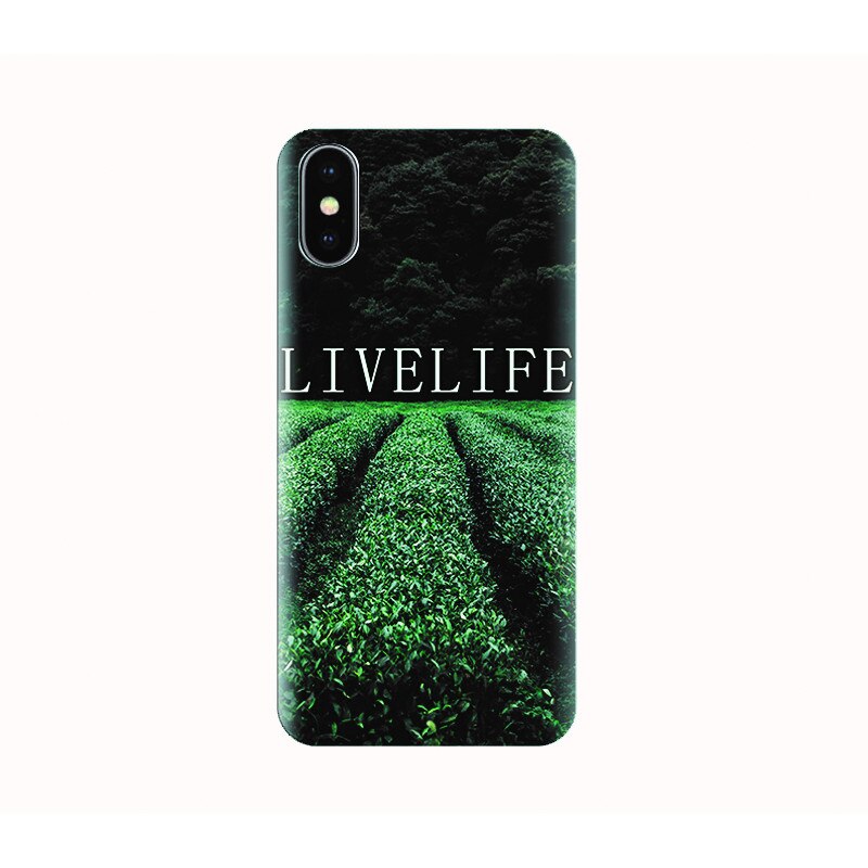 Husa silicon IPHONE X - live life