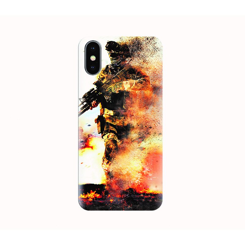 Husa silicon IPHONE X - modern warfare