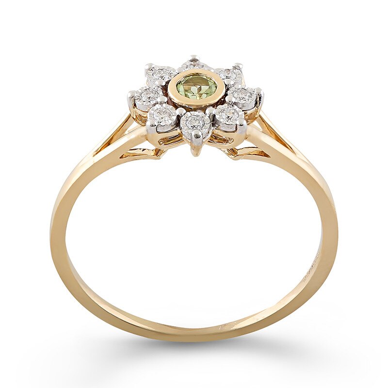 Inel Deruvo Aur 18k Diamante, Peridot, 54 RAJR26864-PEDY