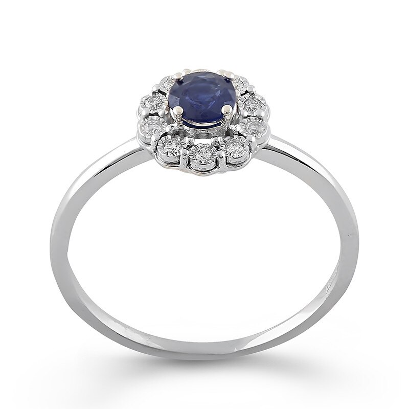 Inel Deruvo Aur 18k Diamante, Safir, 53 RAJR27359-SADW