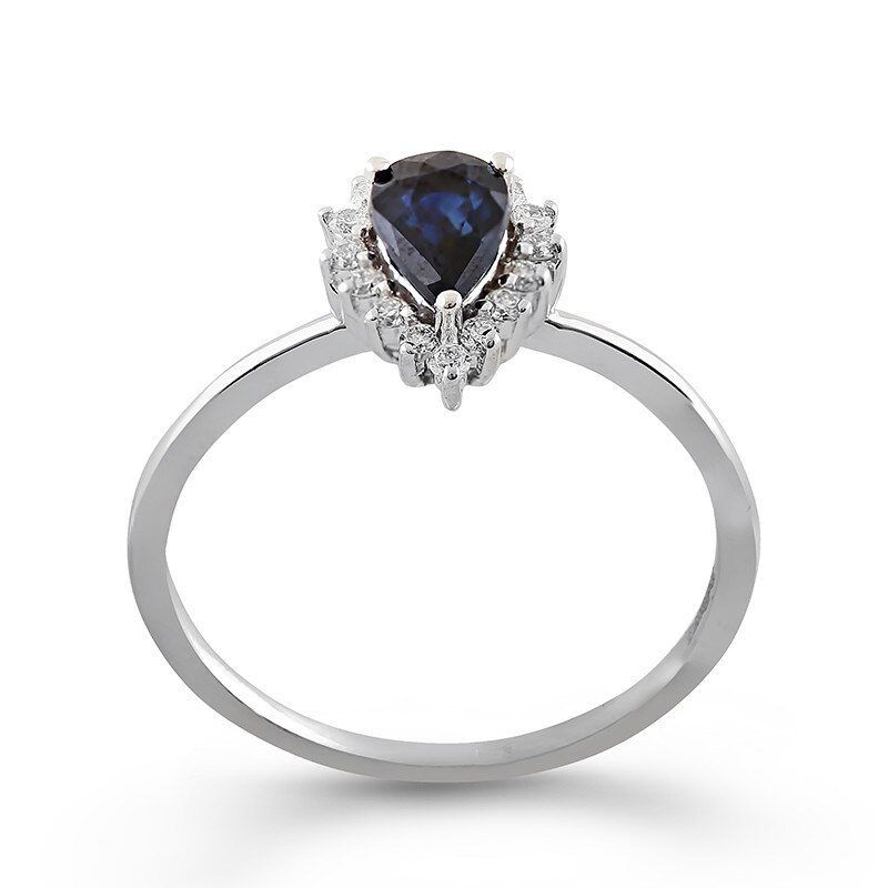 Inel Deruvo Aur 18k Diamante, Safir, 52 RSAR01315-SADW