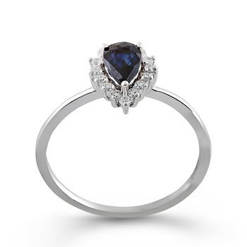 Inel Deruvo Aur 18k Diamante, Safir, 52 RSAR01315-SADW Inel Deruvo Aur 18k Diamante, Safir, 52 RSAR01315-SADW