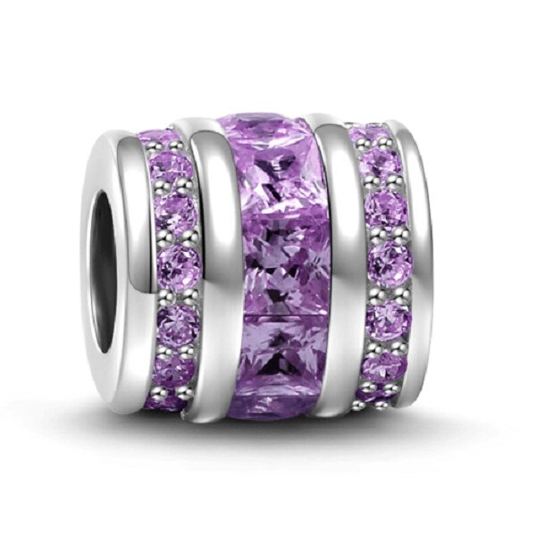 Charm pentru bratara butoias mov