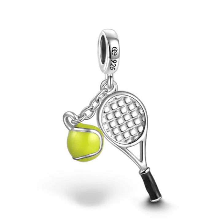 Charm pentru bratara racheta de tenis