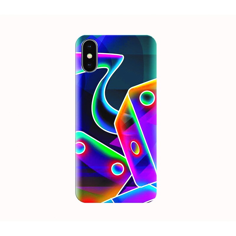 Husa silicon IPHONE X - neon dice