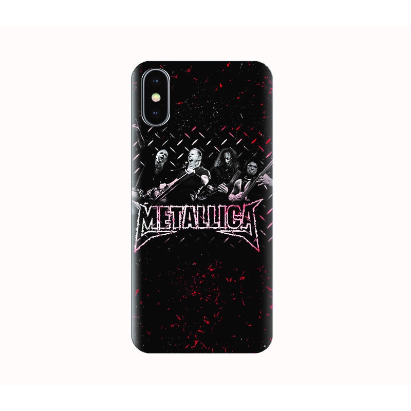 Husa silicon IPHONE X - metallica black
