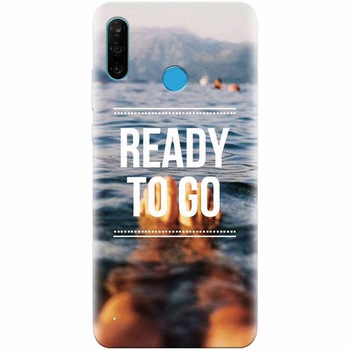 Husa silicon pentru Huawei P30 Lite, Ready To Go Swimming Husa silicon pentru Huawei P30 Lite, Ready To Go Swimming