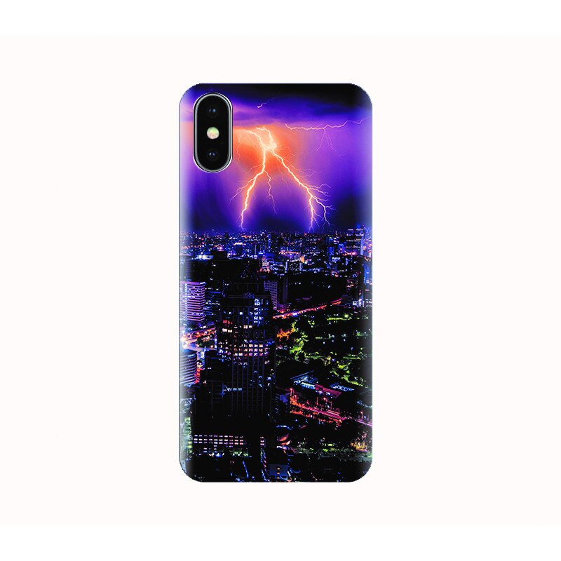 Husa silicon IPHONE X - lightning storm