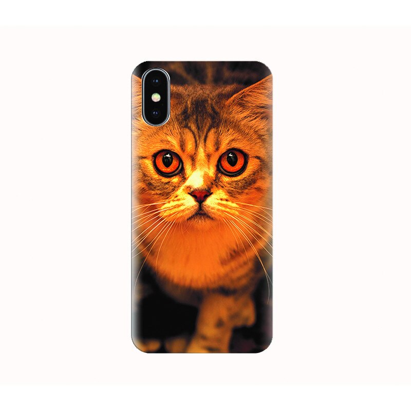 Husa silicon IPHONE X - kitty eyes