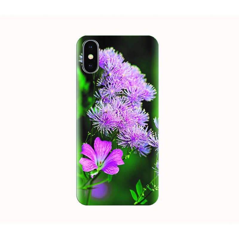 Husa silicon IPHONE X - morning flowers