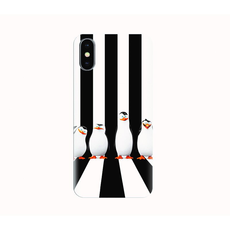 Husa silicon IPHONE X - penguins