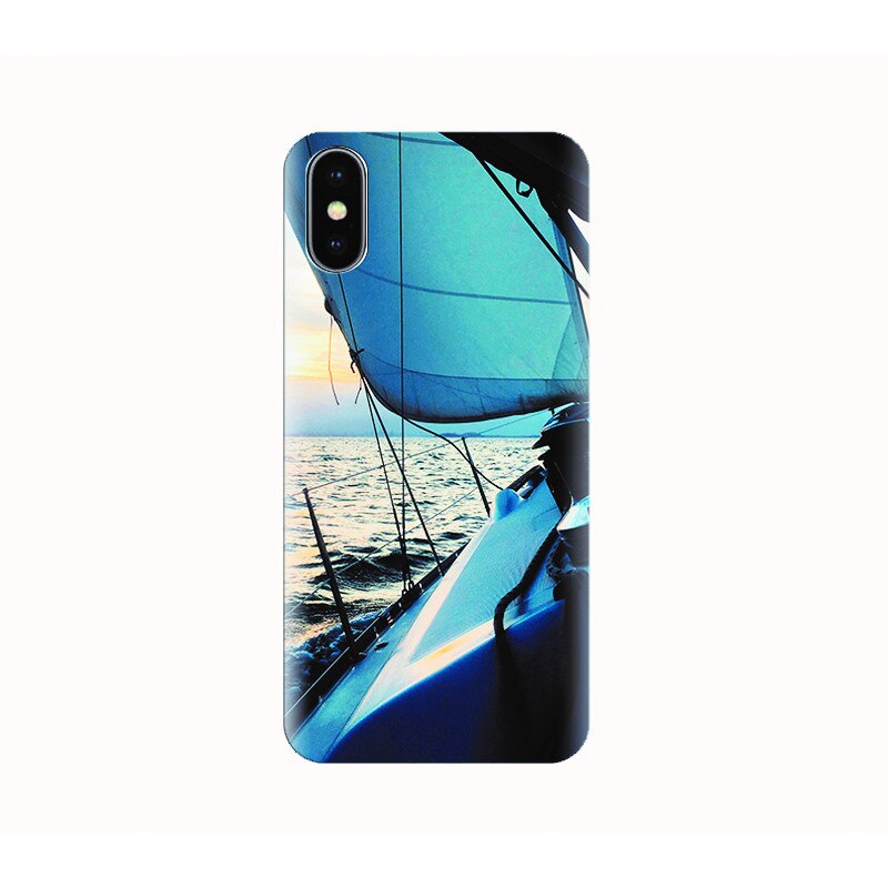 Husa silicon IPHONE X - sailboat