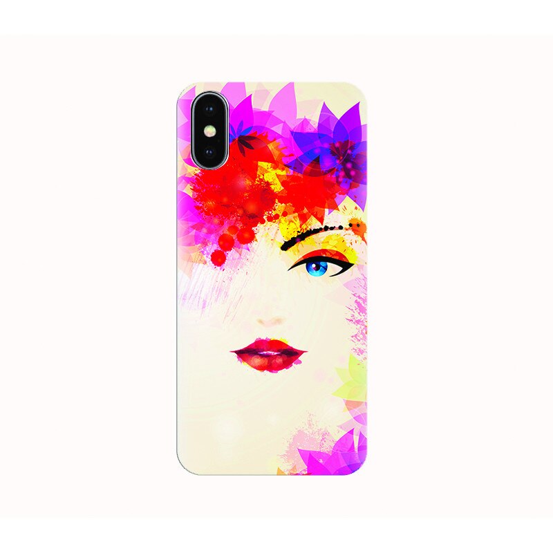 Husa silicon IPHONE X - pretty face