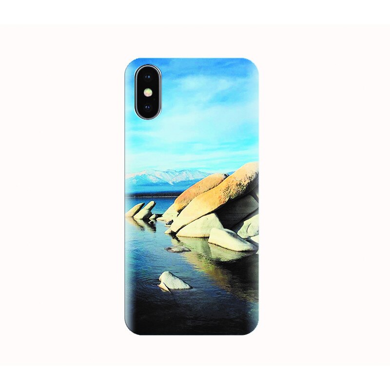 Husa silicon IPHONE X - sea rocks