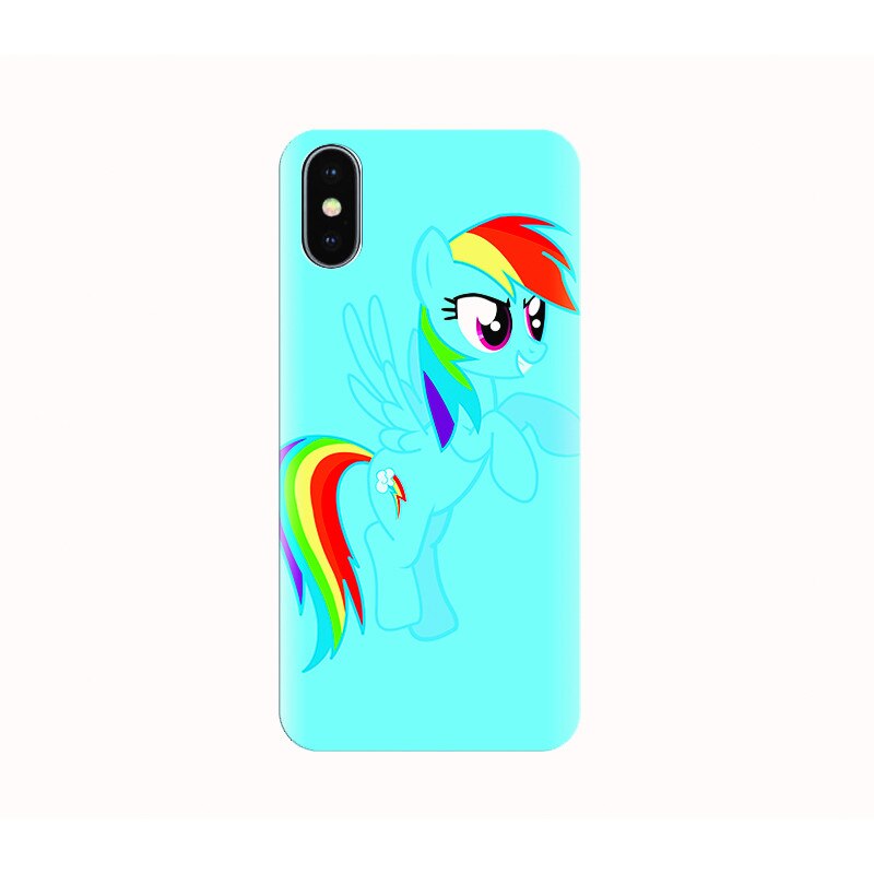 Husa silicon IPHONE X - rainbow dash