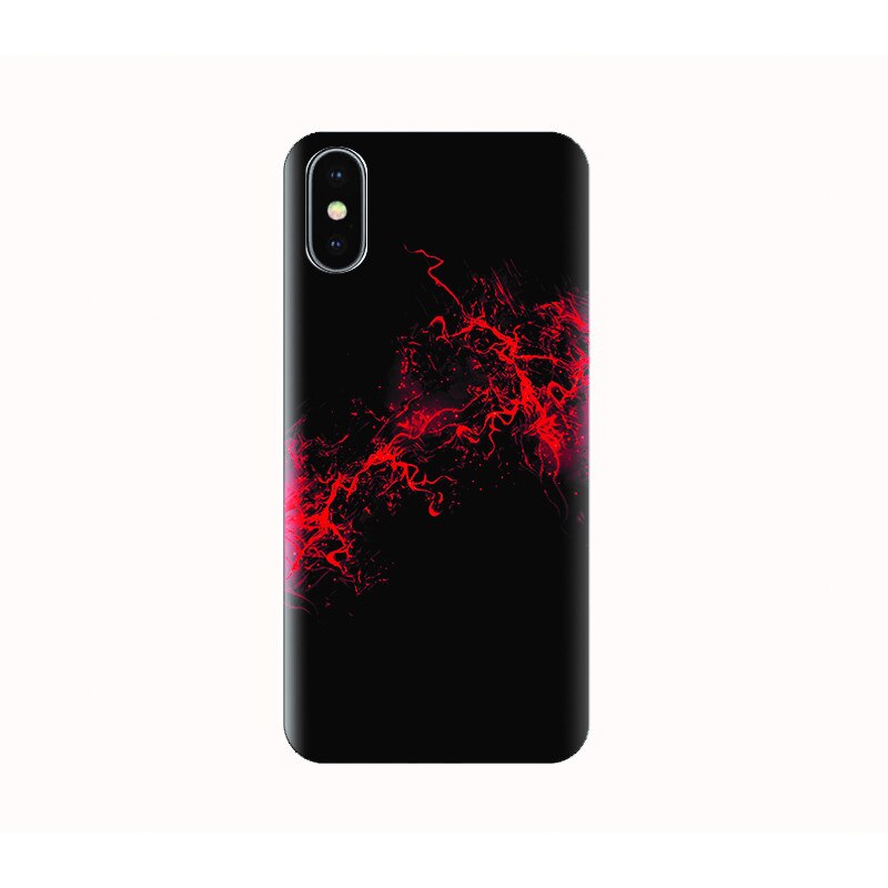 Husa silicon IPHONE X - red splash
