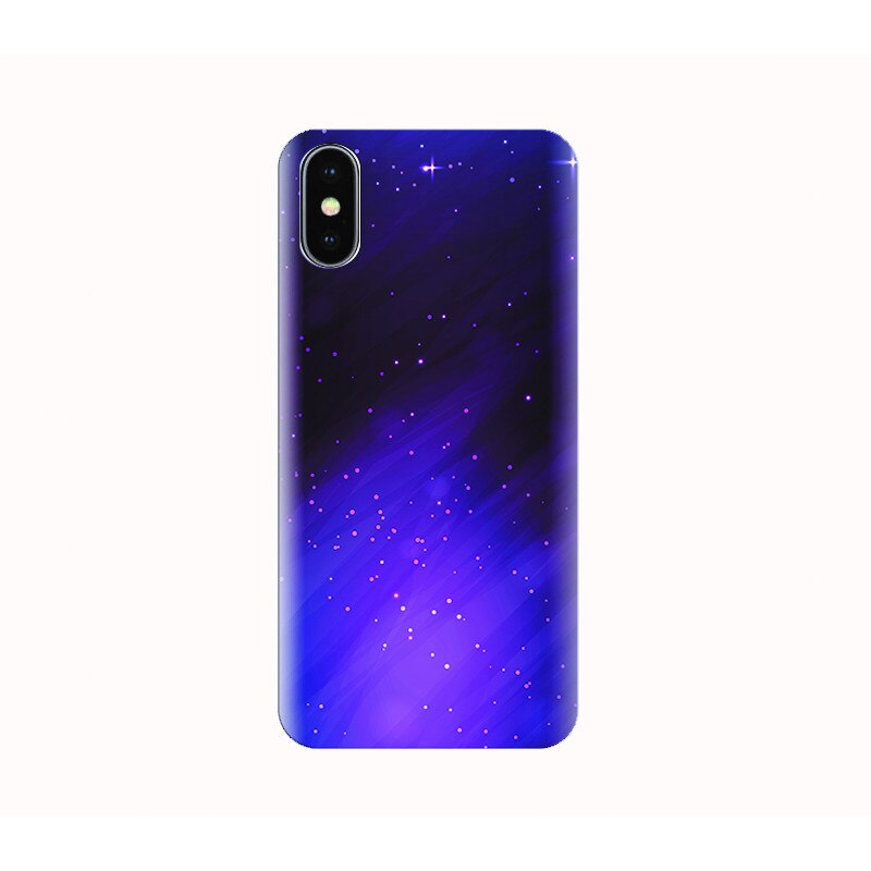 Husa silicon IPHONE X - purple space