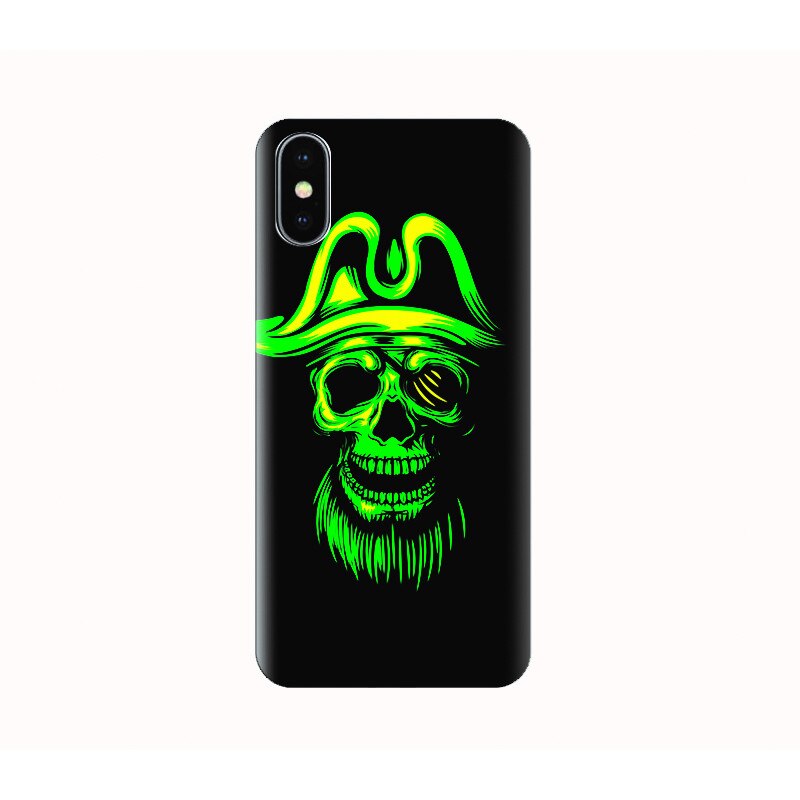 Husa silicon IPHONE X - pirate skull