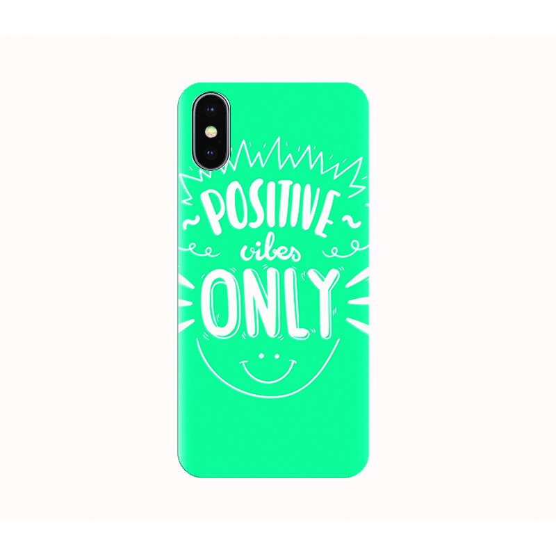 Husa silicon IPHONE X - positive vibes