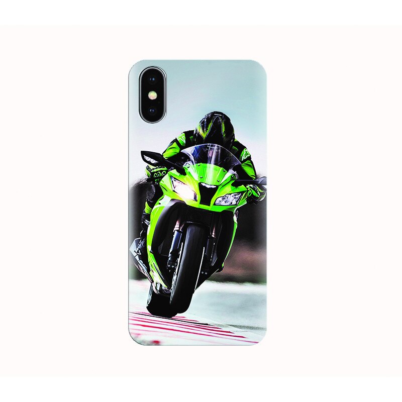 Husa silicon IPHONE X - racing bike