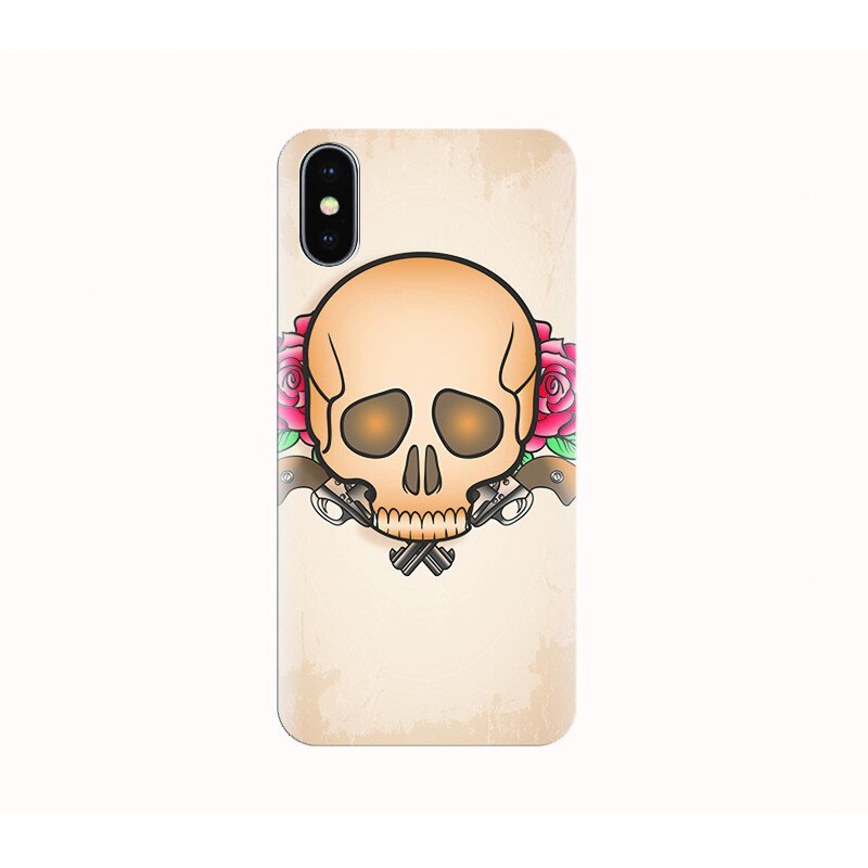 Husa silicon IPHONE X - skull warrior