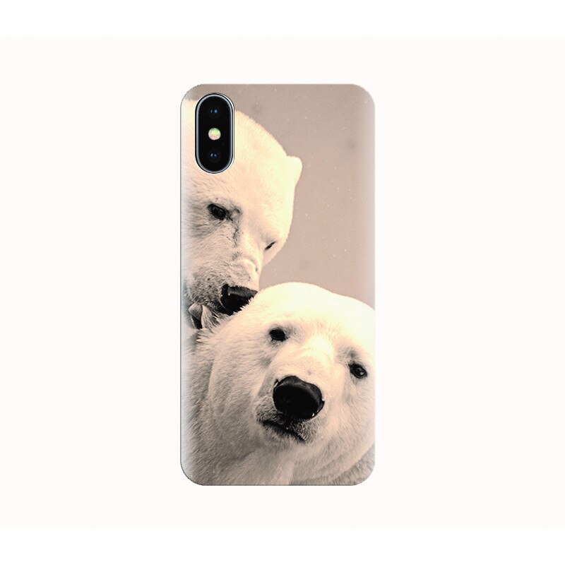 Husa silicon IPHONE X - polar bears