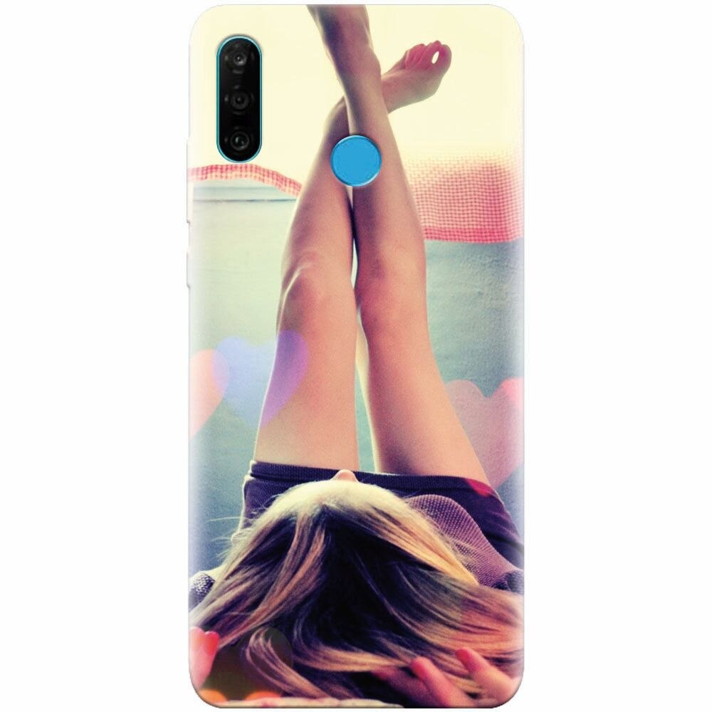 Husa silicon pentru Huawei P30 Lite, Relax Girl