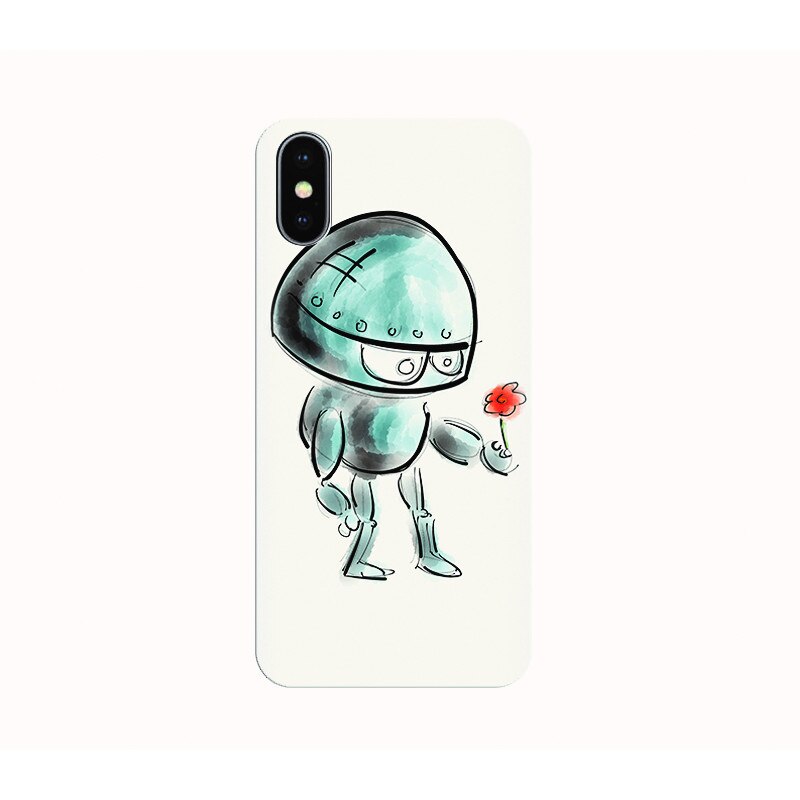 Husa silicon IPHONE X - robot