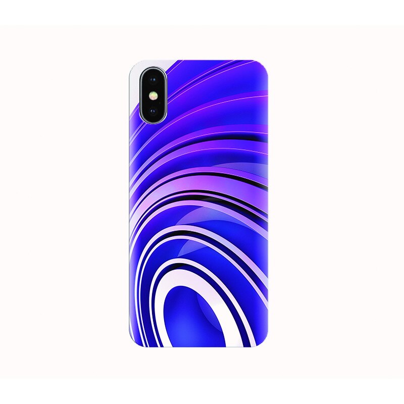 Husa silicon IPHONE X - purple circle