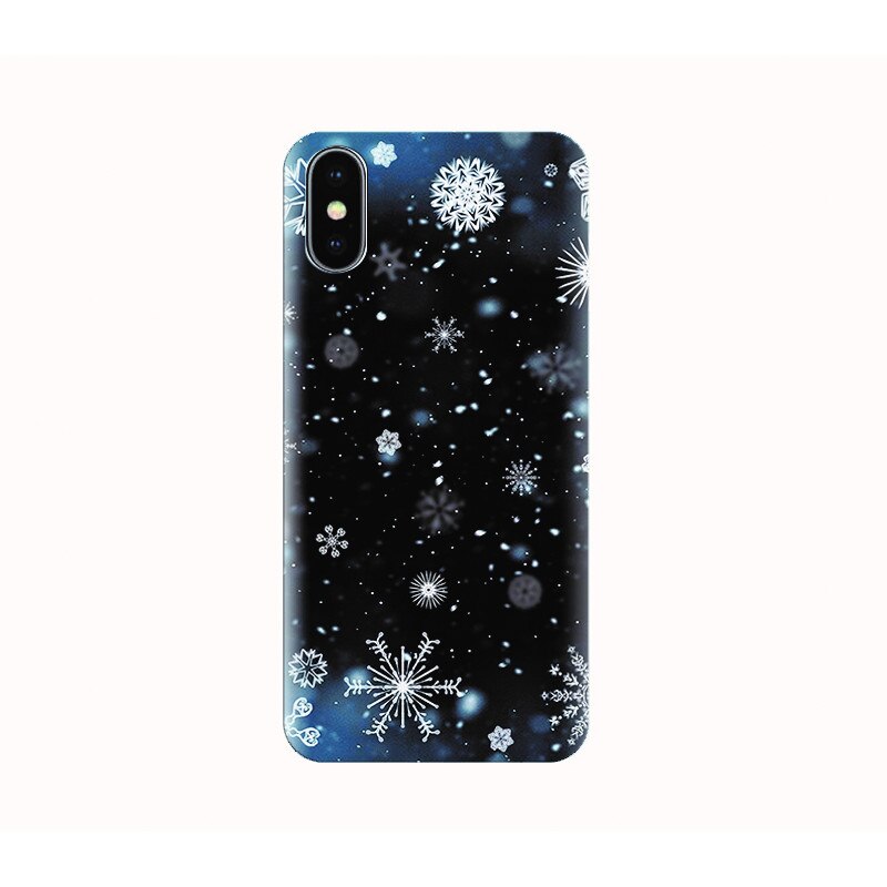Husa silicon IPHONE X - snowflakes