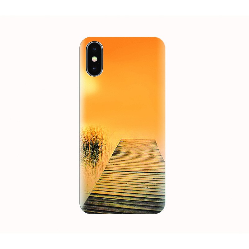 Husa silicon IPHONE X - sunset jetty