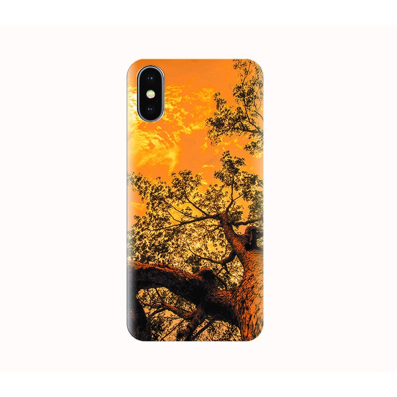 Husa silicon IPHONE X - tree fall