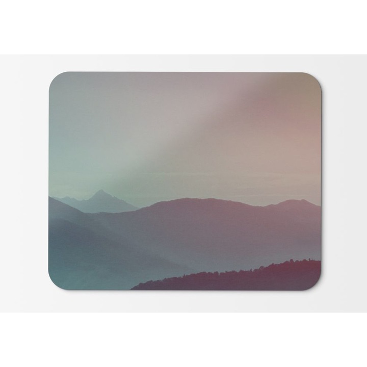 Mouse Pad Mountains Gradient Foggy HD - 21,5 x 27 x 0,3 cm