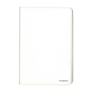 Husa flip tip carte, Nuoku, pentru iPad Mini 4, alba Husa flip tip carte, Nuoku, pentru iPad Mini 4, alba