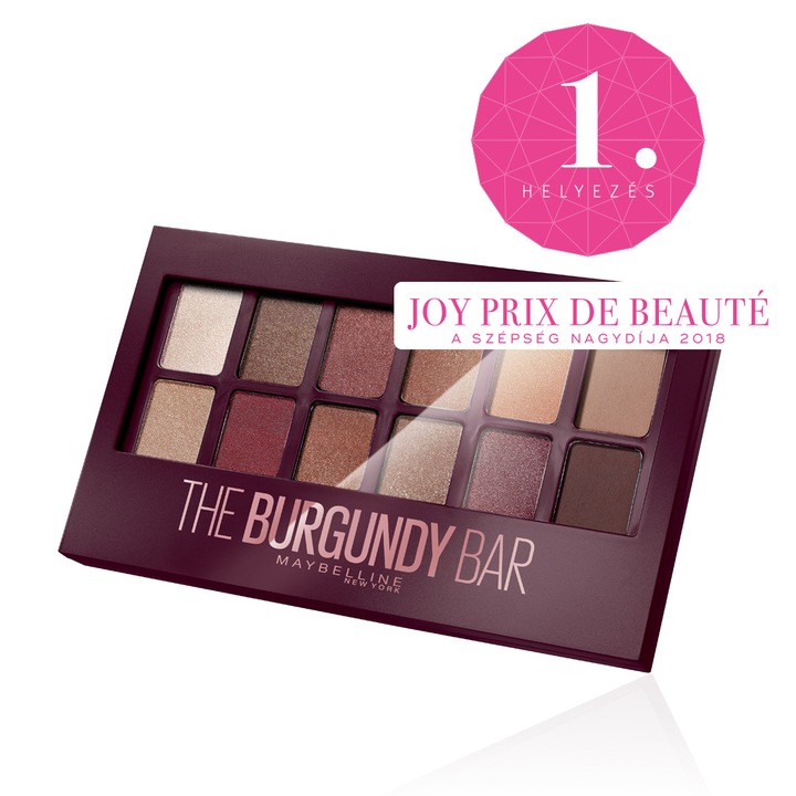 Maybelline The Burgundy Bar szemhéjpúder paletta 9,6 g