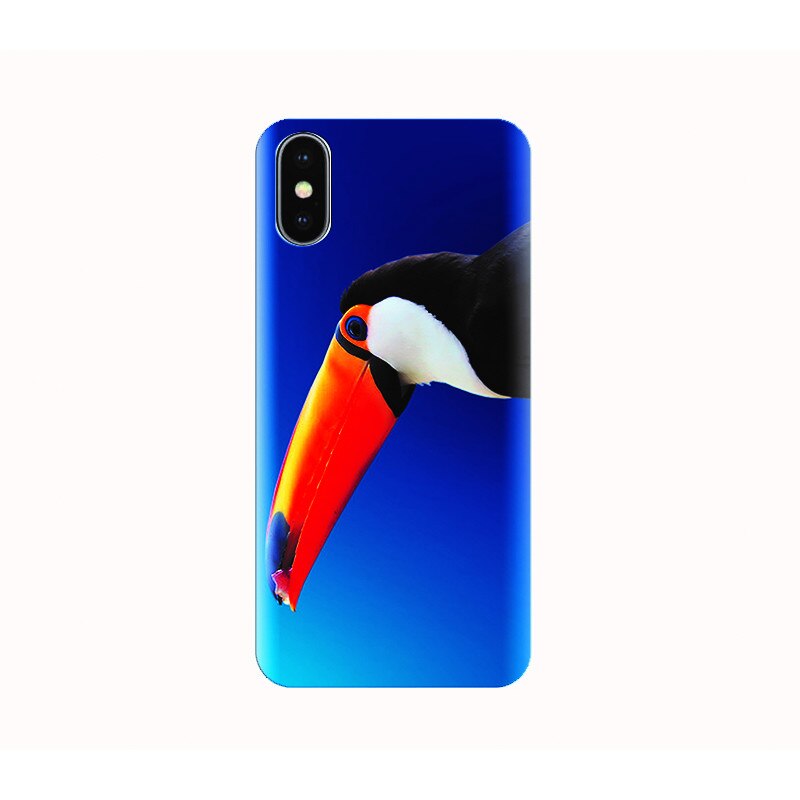 Husa silicon IPHONE X - tropical bird