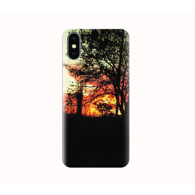Husa silicon IPHONE X - smokey sunset