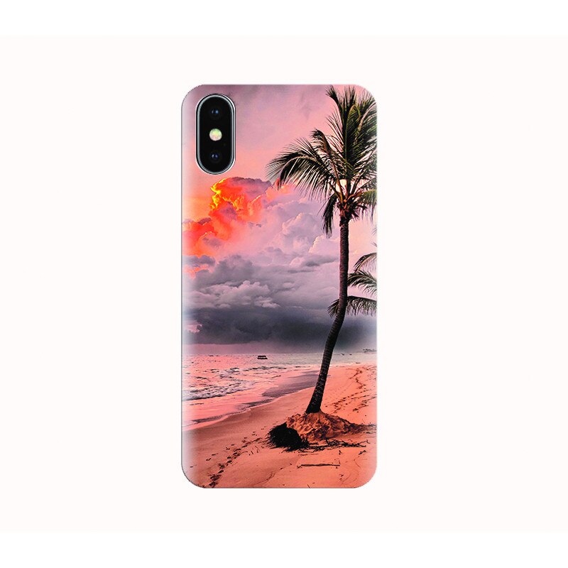 Husa silicon IPHONE X - tropical dusk