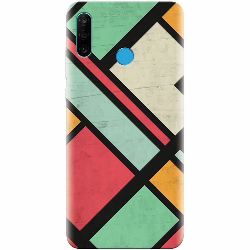 Husa silicon pentru Huawei P30 Lite, Retro Grunge