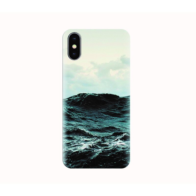 Husa silicon IPHONE X - stormy sea