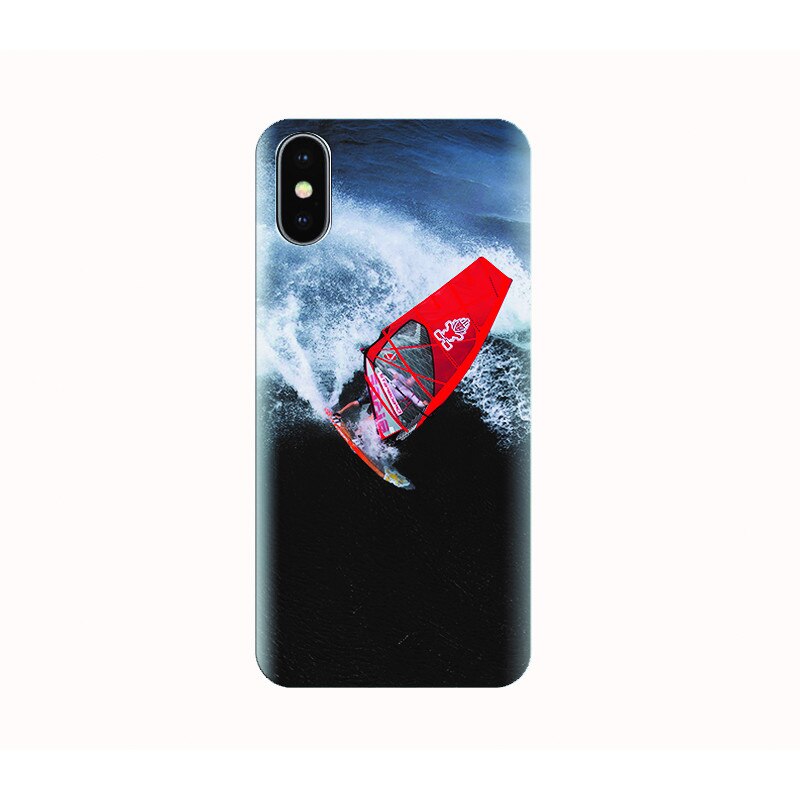 Husa silicon IPHONE X - wind surfer