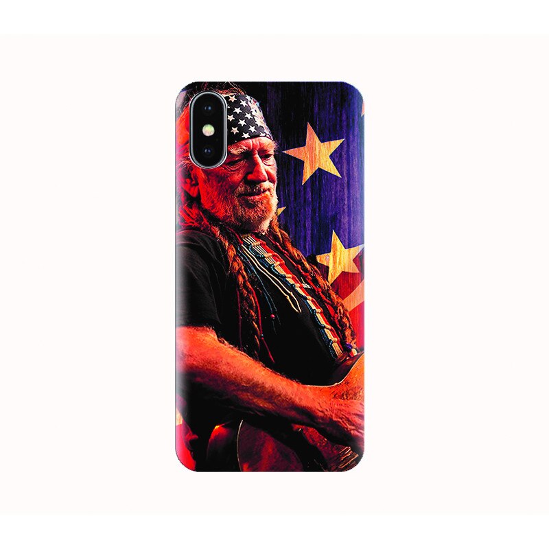Husa silicon IPHONE X - willie nelson