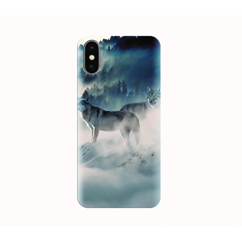 Husa silicon IPHONE X - wolf pack