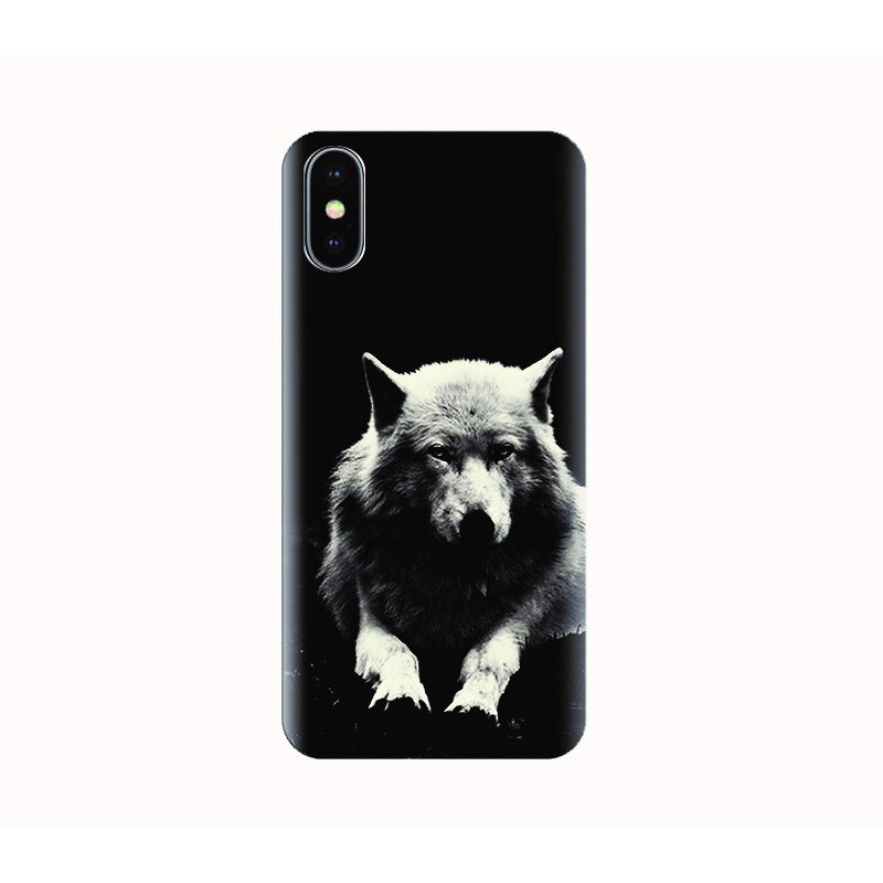 Husa silicon IPHONE X - winter wolf