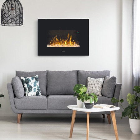 Semineu electric Toluca - tehnologie 3D Dimplex Optiflame cu sunet