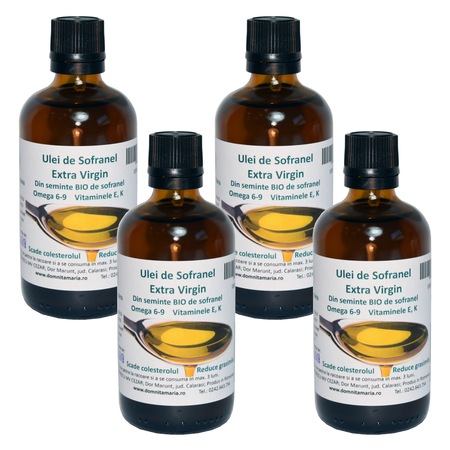 4 Sticle De Ulei Extra Virgin De Sofranel Organic 100 Ml Fiecare Emag Ro